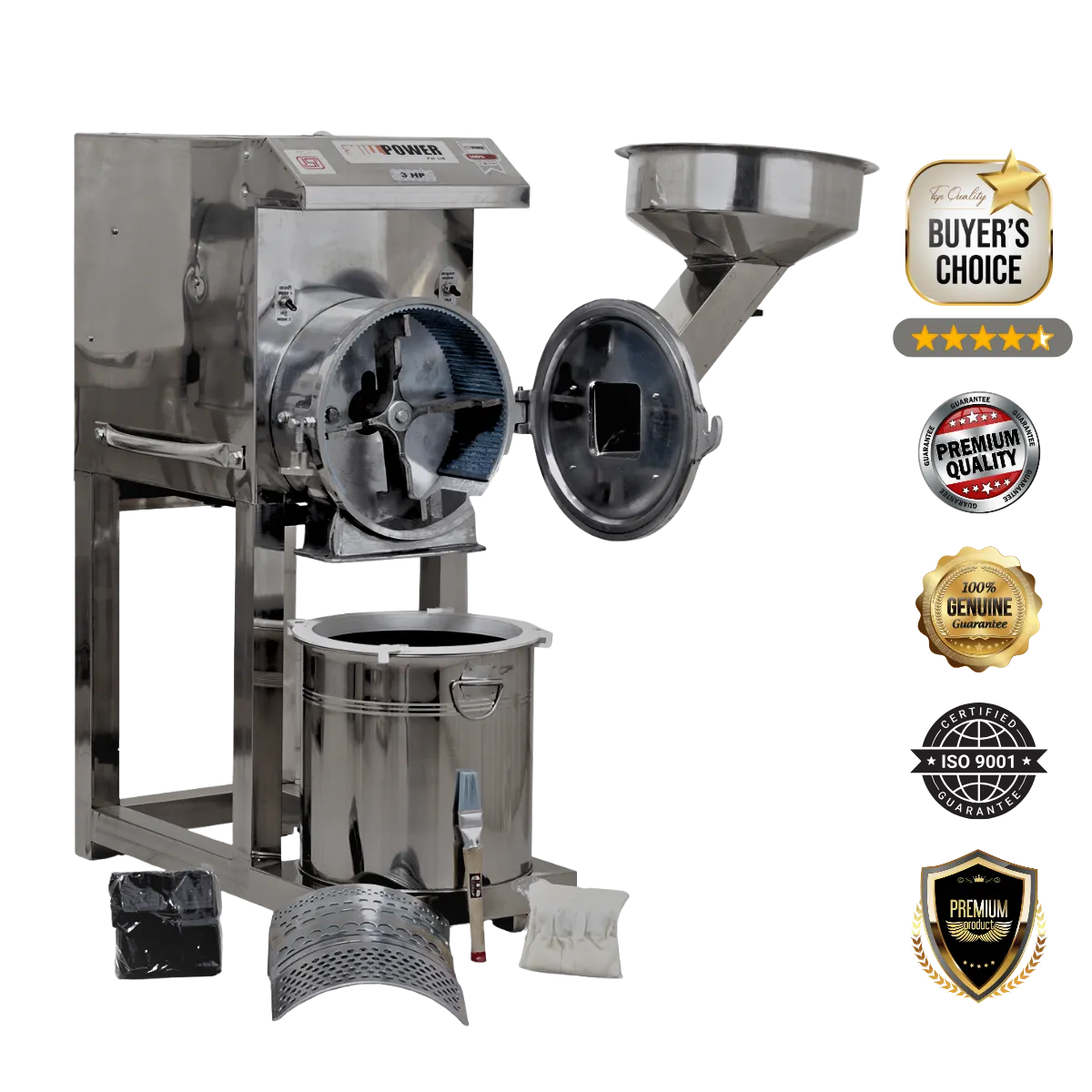 3 hp small atta chakki Machine 14 atta chakki Chamber