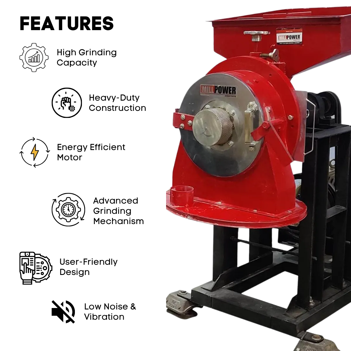 5 hp single phase atta chakki price features