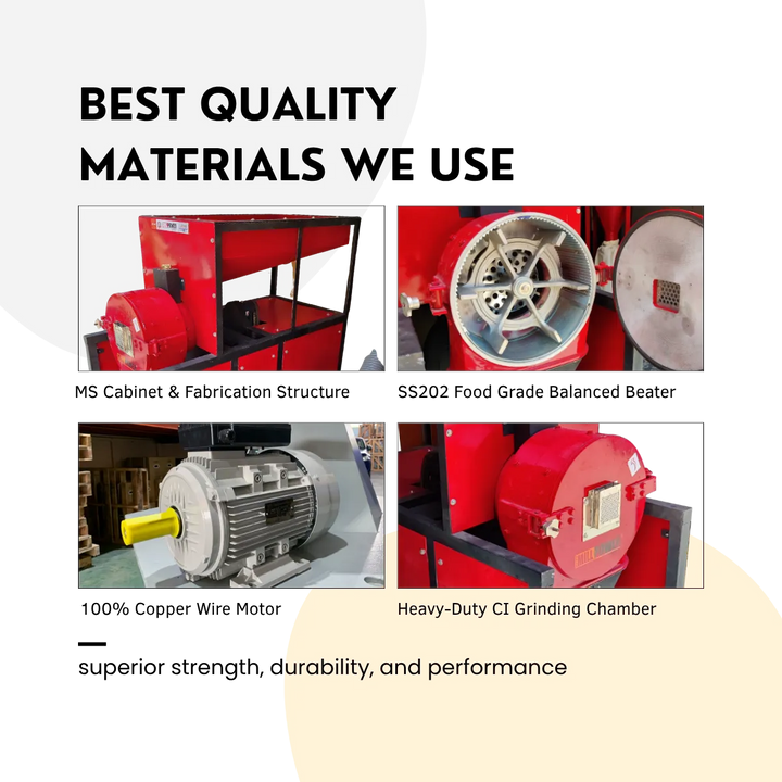 Commercial Stoneless Atta Chakki quality
