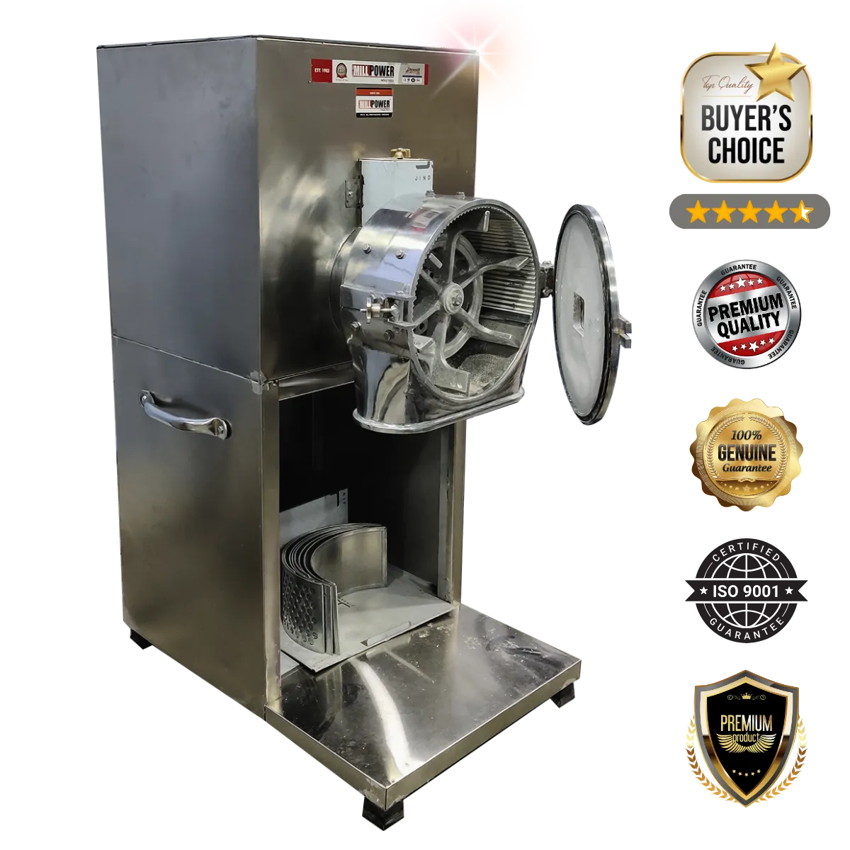 commercial flour mill machine SS side