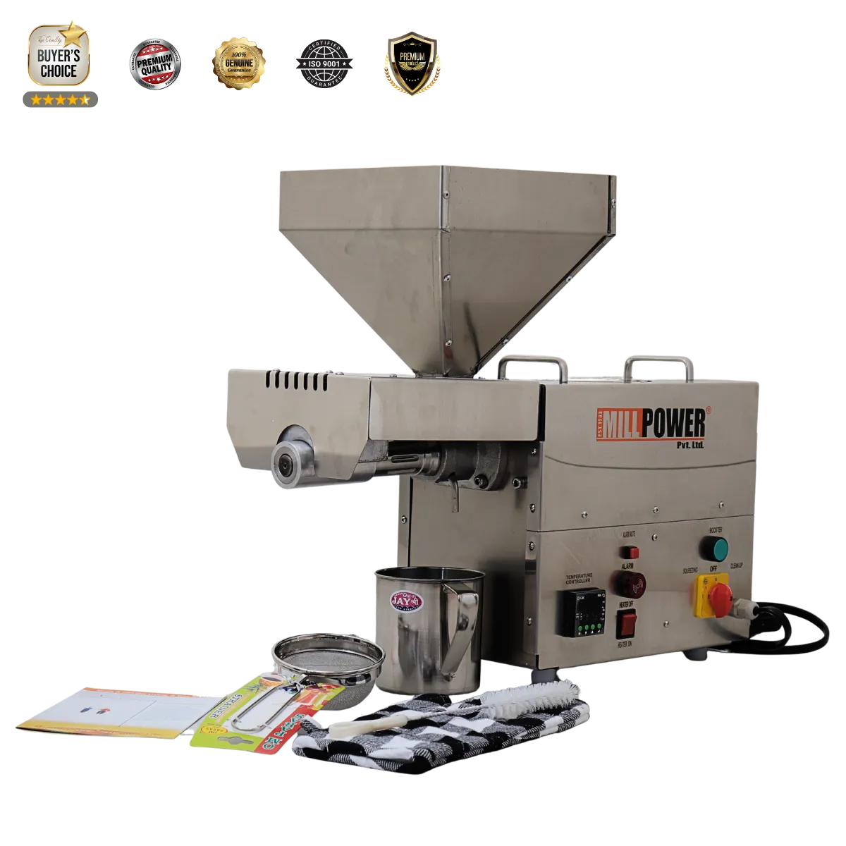Oil Grinder Machine SS304 Food Grade Machines | Masala, Chilli, Oil & Roasting Equipment ...